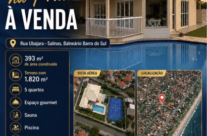 Mansão Alto Padrão com Quadra Esportiva, piscina, sauna e piscina